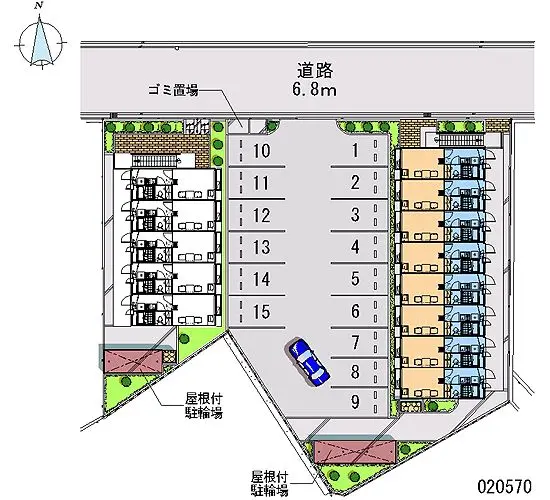 ★手数料０円★枚方市茄子作北町 月極駐車場